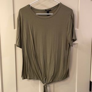 Forever 21 active shirt olive green tie